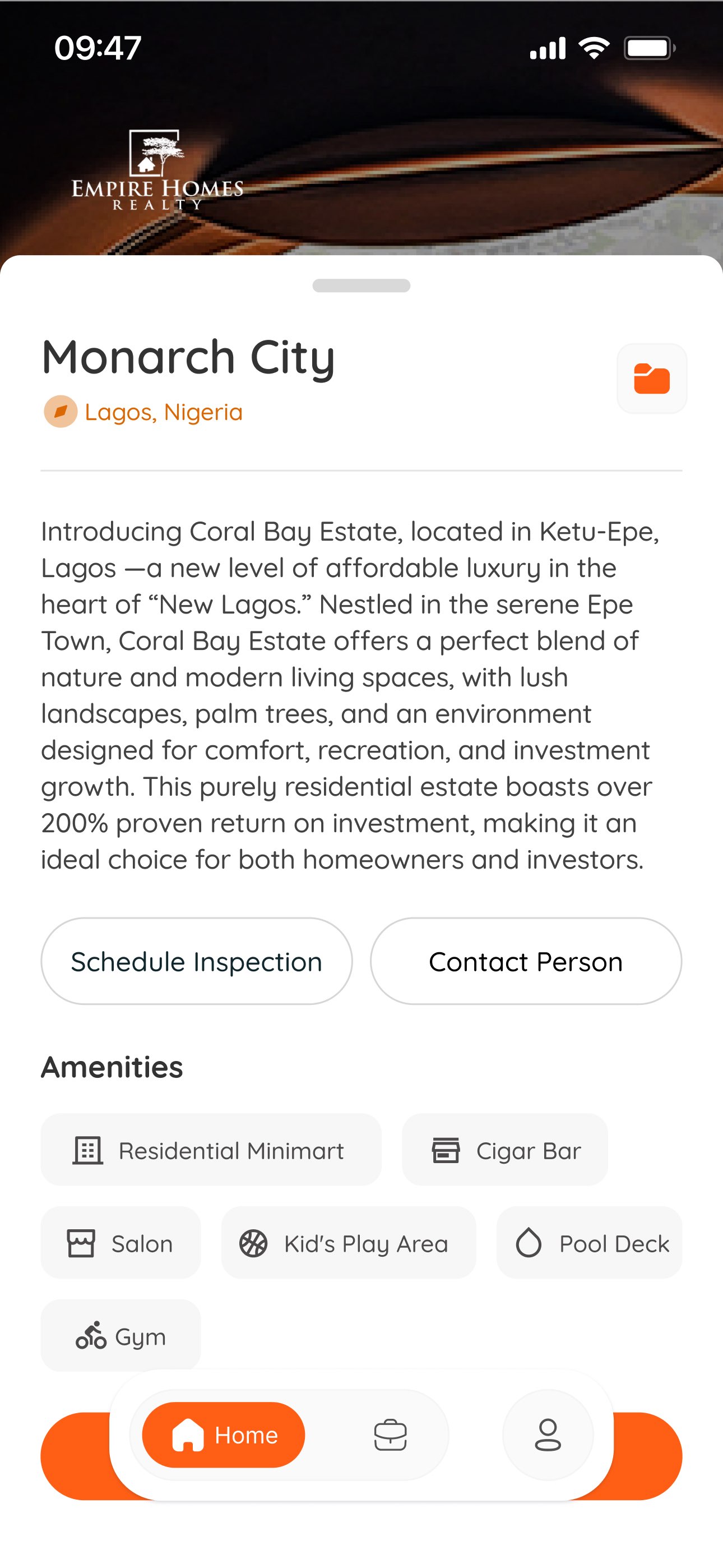 Empire Homes investment details